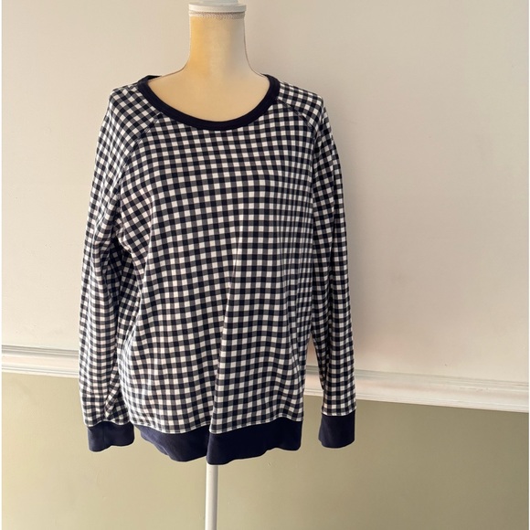 Draper James gingham sweatshirt - Picture 1 of 5